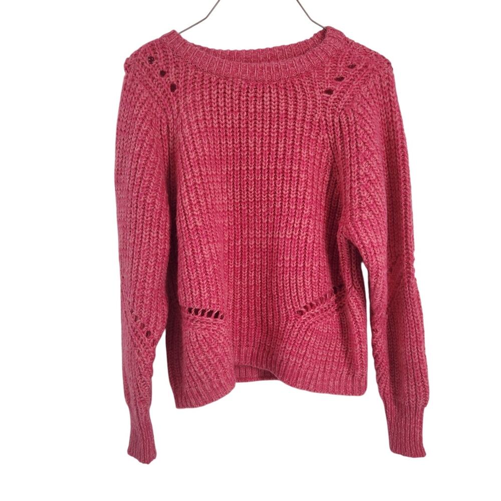 Loft Pink Knit Long Sleeve Sweater Womens Size Extra Small XS *NWT
